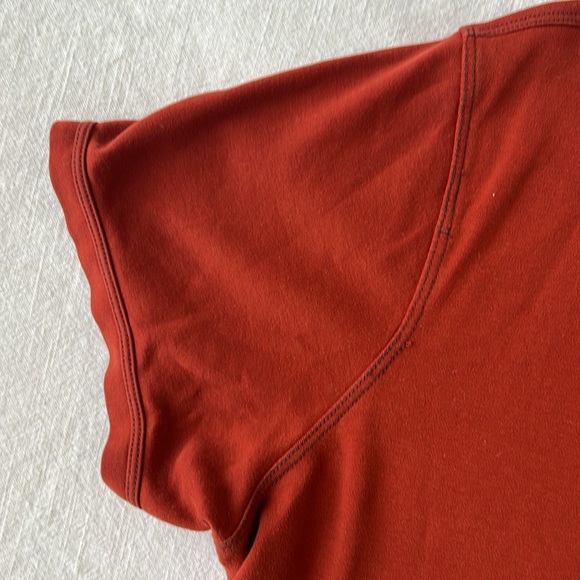 Structure Men's Dark Red Polo Shirt Contrast Stitching - Size XL - Picture 13 of 15